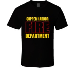 Copper Harbor Fire Department Personalized City T Shirt