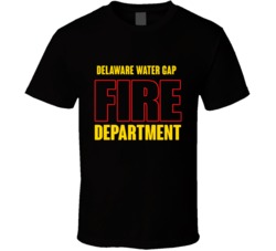 Delaware Water Gap Fire Department Personalized City T Shirt