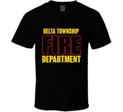 Delta Township Fire Department Personalized City T Shirt