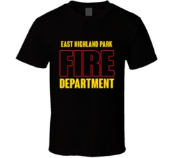 East Highland Park Fire Department Personalized City T Shirt