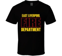 East Liverpool Fire Department Personalized City T Shirt
