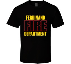 Ferdinand Fire Department Personalized City T Shirt
