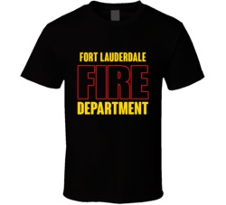 Fort Lauderdale Fire Department Personalized City T Shirt