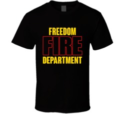 Freedom Fire Department Personalized City T Shirt