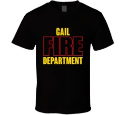 Gail Fire Department Personalized City T Shirt