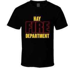 Hay Fire Department Personalized City T Shirt