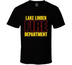 Lake Linden Fire Department Personalized City T Shirt