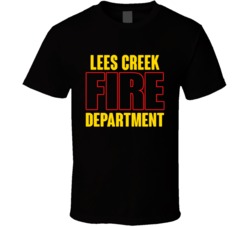 Lees Creek Fire Department Personalized City T Shirt