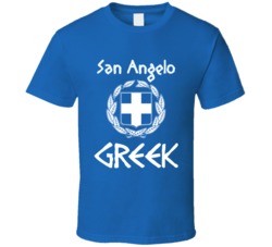 San Angelo Greek Custom T Shirt