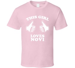 This Girl Loves Novi Custom T Shirt