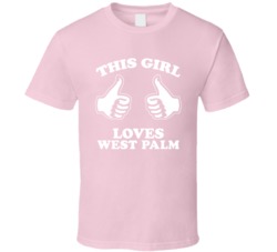 This Girl Loves West Palm Custom T Shirt