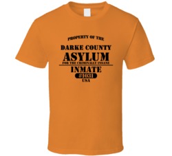 Darke County Insane Asylum Inmate Halloween Costume T Shirt