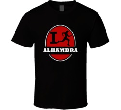 I Run Alhambra Jogging Running T Shirt
