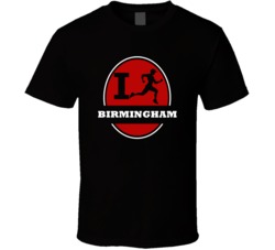 I Run Birmingham Jogging Running T Shirt