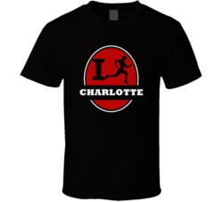 I Run Charlotte Jogging Running T Shirt
