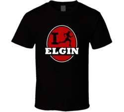 I Run Elgin Jogging Running T Shirt