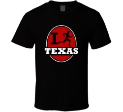 I Run Texas Jogging Running T Shirt