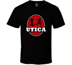 I Run Utica Jogging Running T Shirt