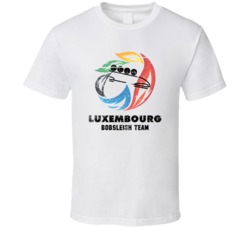 Luxembourg Bobsleigh Team 2014 Olympic Sochi Vintage Distressed T Shir