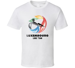 Luxembourg Luge Team 2014 Olympic Sochi Vintage Distressed T Shirt