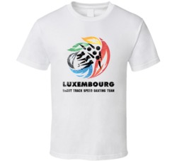 Luxembourg Short Track Speed Skating Team 2014 Olympic Sochi Vintage D