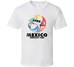 Mexico Bobsleigh Team 2014 Olympic Sochi Vintage Distressed T Shirt
