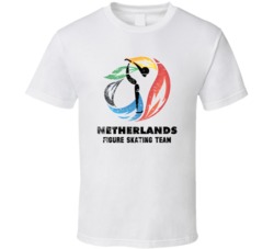 Netherlands Figure Skating Team 2014 Olympic Sochi Vintage Distressed 