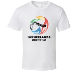 Netherlands Skeleton Team 2014 Olympic Sochi Vintage Distressed T Shir