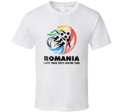 Romania Short Track Speed Skating Team 2014 Olympic Sochi Vintage Dist