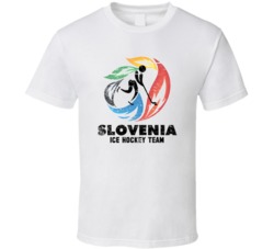Slovenia Ice Hockey Team 2014 Olympic Sochi Vintage Distressed T Shirt
