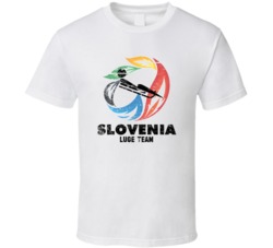 Slovenia Luge Team 2014 Olympic Sochi Vintage Distressed T Shirt