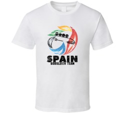 Spain Bobsleigh Team 2014 Olympic Sochi Vintage Distressed T Shirt