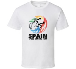 Spain Speed Skating Team 2014 Olympic Sochi T Shirt