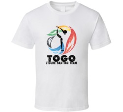 Togo Figure Skating Team 2014 Olympic Sochi Vintage Distressed T Shirt