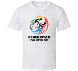 Uzbekistan Speed Skating Team 2014 Olympic Sochi T Shirt