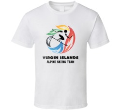 Virgin Islands Alpine Skiing Team 2014 Olympic Sochi Vintage Distresse