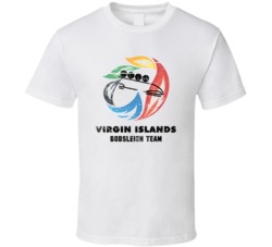Virgin Islands Bobsleigh Team 2014 Olympic Sochi Vintage Distressed T 