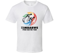 Zimbabwe Speed Skating Team 2014 Olympic Sochi T Shirt