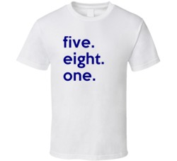 Quebec 581 Fun Cool Area Code Pride T Shirt