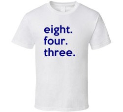 South Carolina 843 Fun Cool Area Code Pride T Shirt