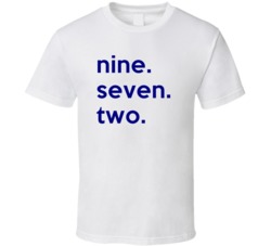 Texas 972 Fun Cool Area Code Pride T Shirt