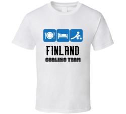Finland Curling Team Winter Olympic T Shirt