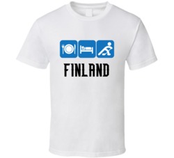 Finland Hockey Team Sochi Olympics T Shirt