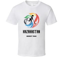 Kazakhstan Hockey Team Winter Sochi Olympics T Shirt