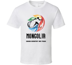 Mongolia Cross Country Ski Team Winter Olympics Sochi T Shirt