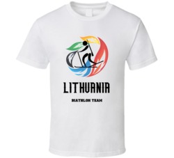 Sochi Winter Olympics T Shirt Lithuania Biathlon Team