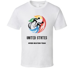 United States Speed Skating Team Winter Olympics Sochi T Shirt