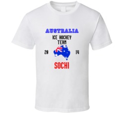 Australia Ice Hockey Team 2014 Sochi T Shirt