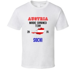 Austria Nordic Combined Team 2014 Sochi T Shirt