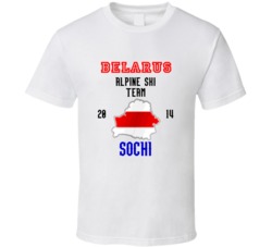Belarus Alpine Skiing Team 2014 Sochi T Shirt